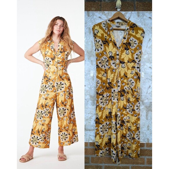 THE ODELLS KAVALA JUMPSUIT - SUNTAN MULTI SIZE MEDIUM - Picture 1 of 12